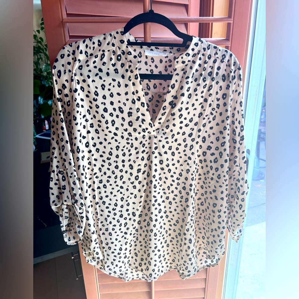 Leopard chiffon Top